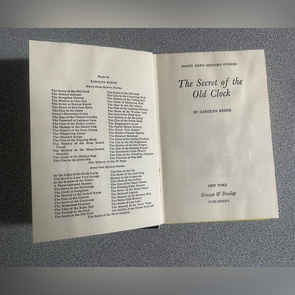 Nancy Drew The Secret Of The Old Clock Hardcover Book - Picture 6 of 9
